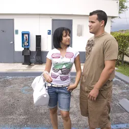 Anna in 'Bangbros' Gas Station Sucking! (Thumbnail 12)