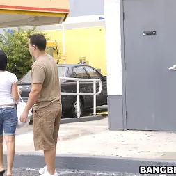 Anna in 'Bangbros' Gas Station Sucking! (Thumbnail 20)