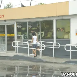 Anna in 'Bangbros' Gas Station Sucking! (Thumbnail 26)