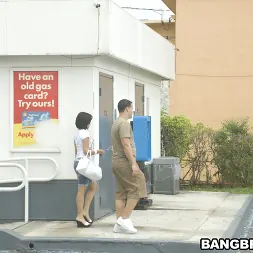 Anna in 'Bangbros' Gas Station Sucking! (Thumbnail 34)