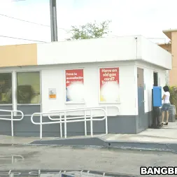 Anna in 'Bangbros' Gas Station Sucking! (Thumbnail 38)