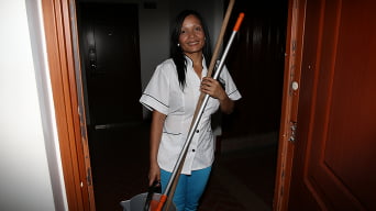 Casandra in 'Latina MILF cleans and then fucked'