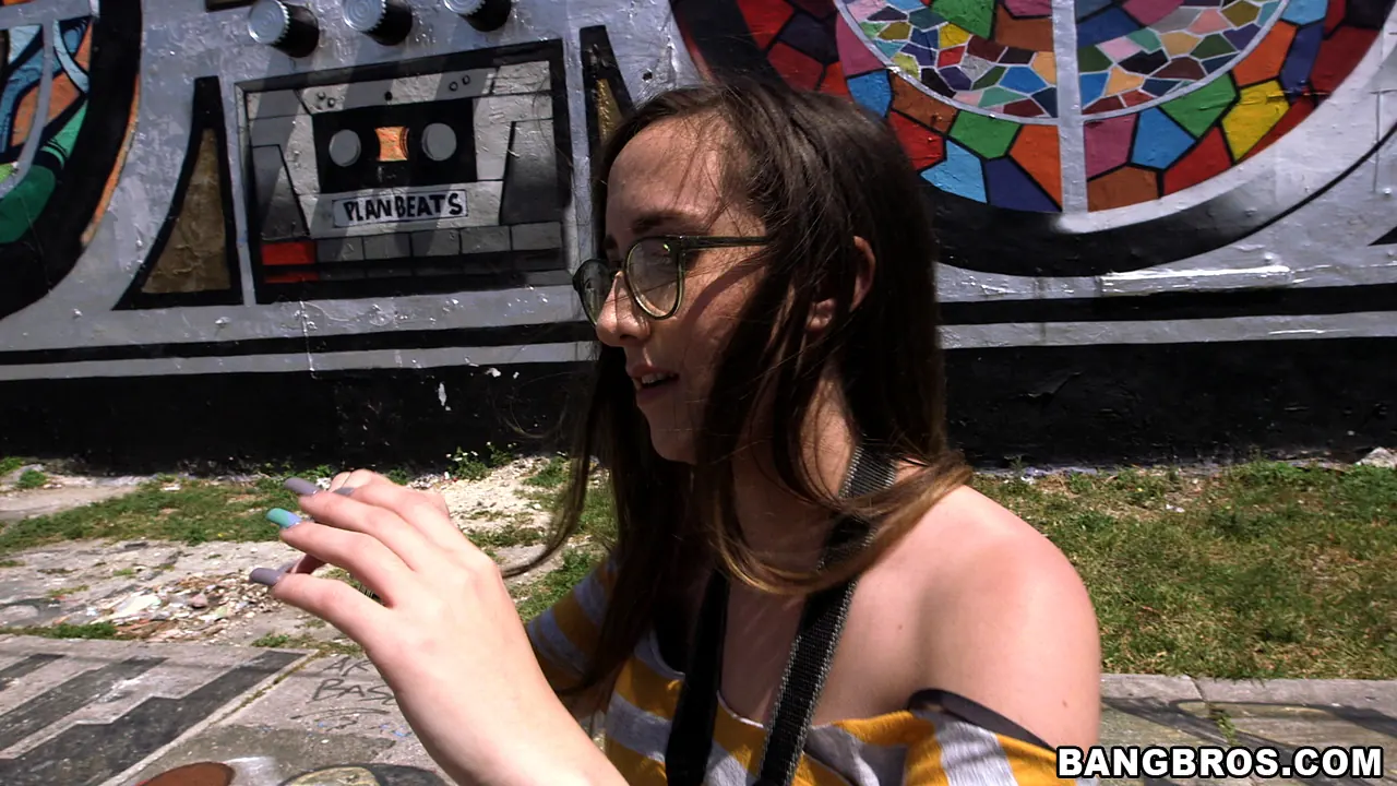 Bangbros 'Amateur with glasses gets fucked on BangBus' starring Charlie Stevens (Photo 231)