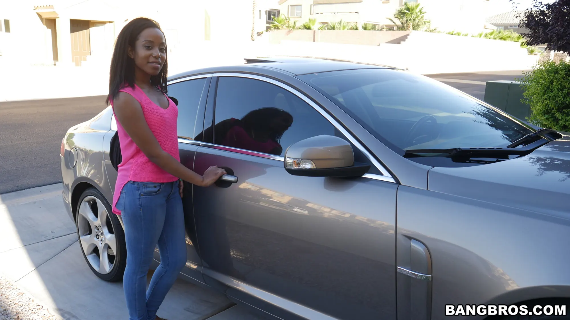 Bangbros 'Horny Student Gets Fucked In Car Outside University' starring Deana Dulce (Photo 12)