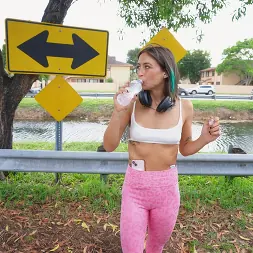 Jessie Belle in 'Bangbros' Jogs Onto the Bus for Some Dick (Thumbnail 174)