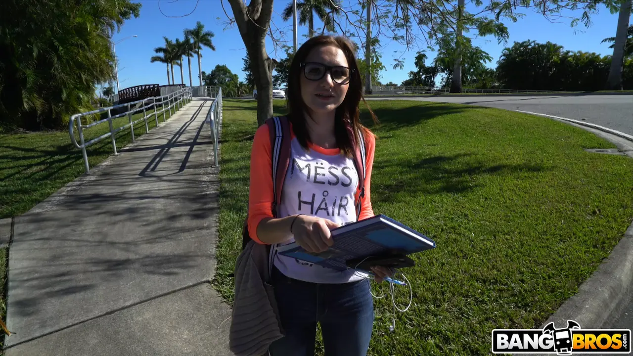 Bangbros 'Hot Nerd Fucks on the Bus' starring Kelsey Kage (Photo 66)