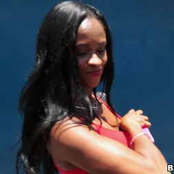 Kennedy Monroe in 'Bangbros' Ghetto Black Girl Gives Up Ass for Cash on BangBus (Thumbnail 99)