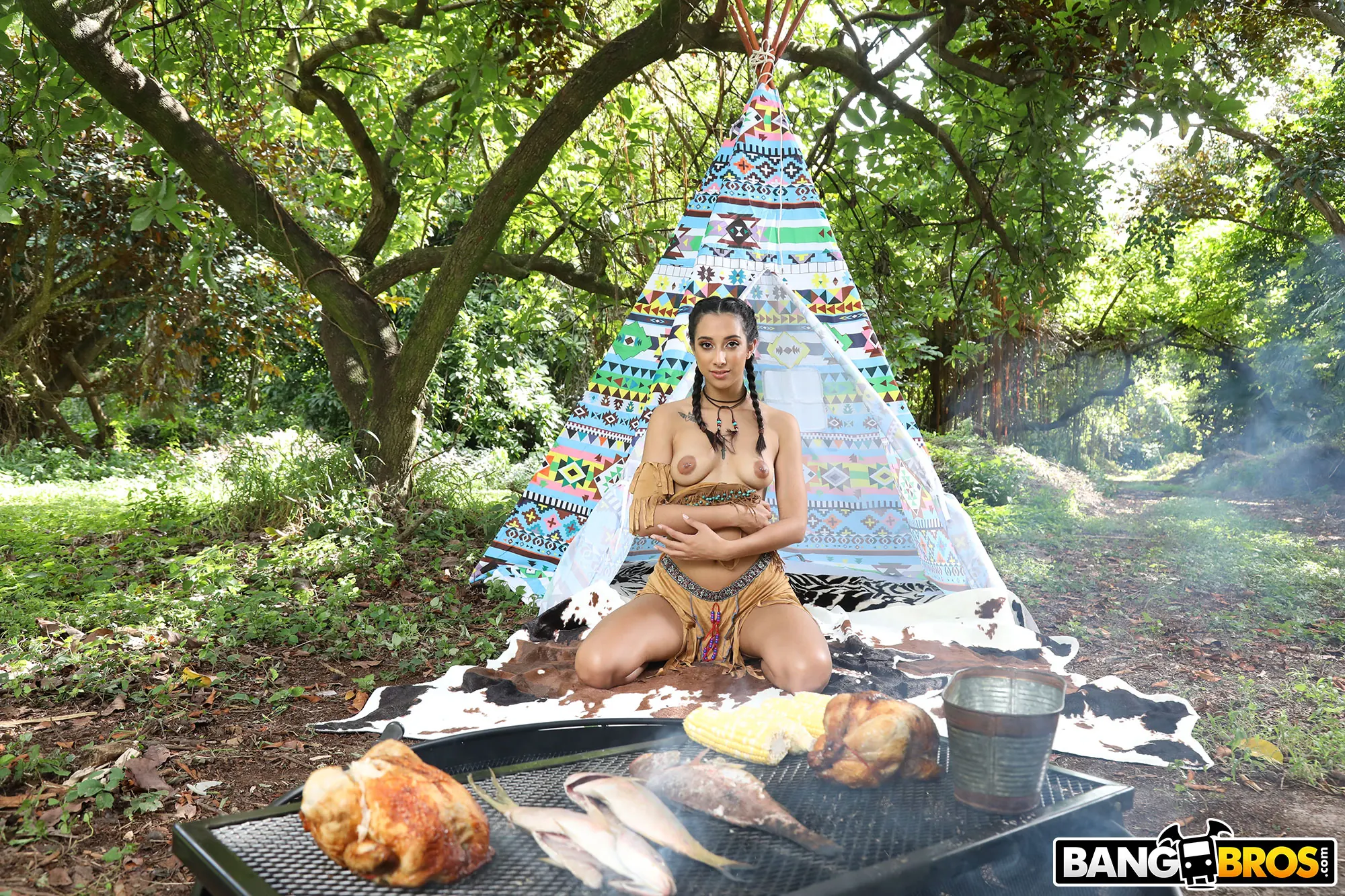 Bangbros 'Little Beaver's Sexy Thanksgiving' starring Kiarra Nava Hoe (Photo 102)