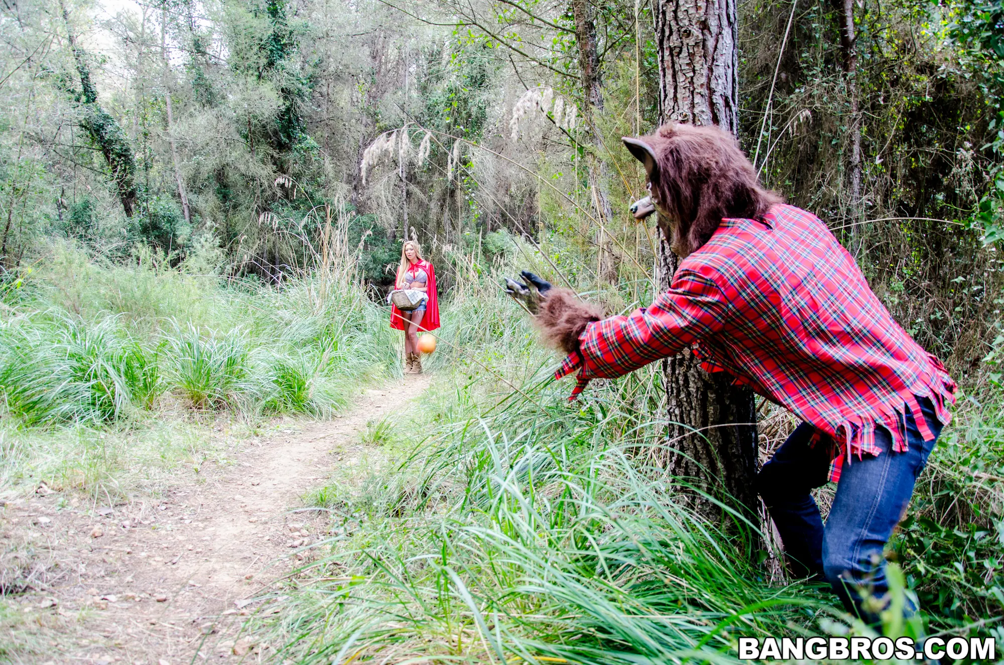 Bangbros 'Big tit creampie outsides in the woods' starring Lexi Lowe (Photo 56)