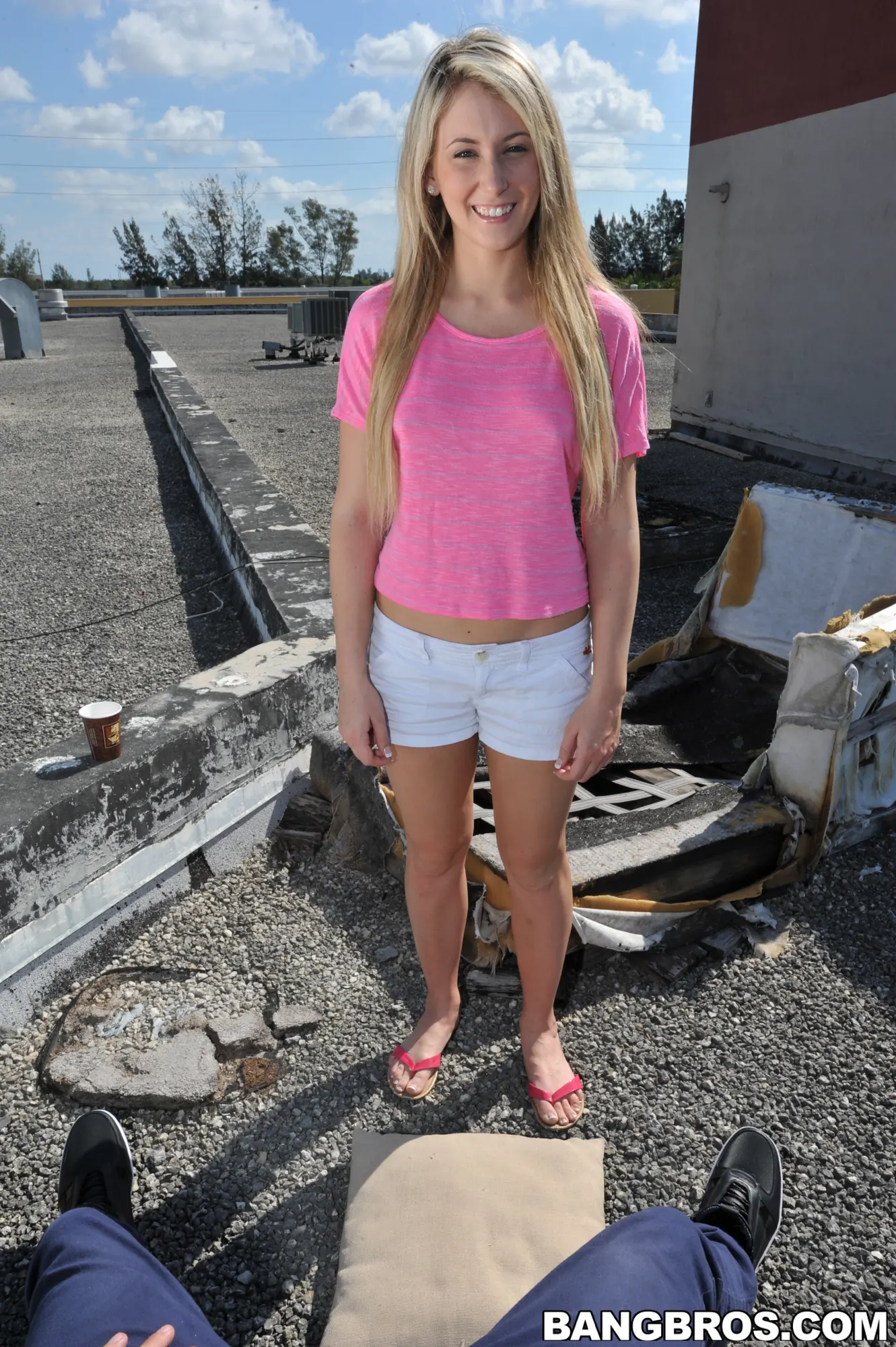 Bangbros 'Even brand new blonde amateurs give amazing head' starring Lilly Banks (Photo 1)