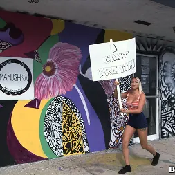 Marsha May in 'Bangbros' Protestor Exercises Her Right To Take Cock! (Thumbnail 1)