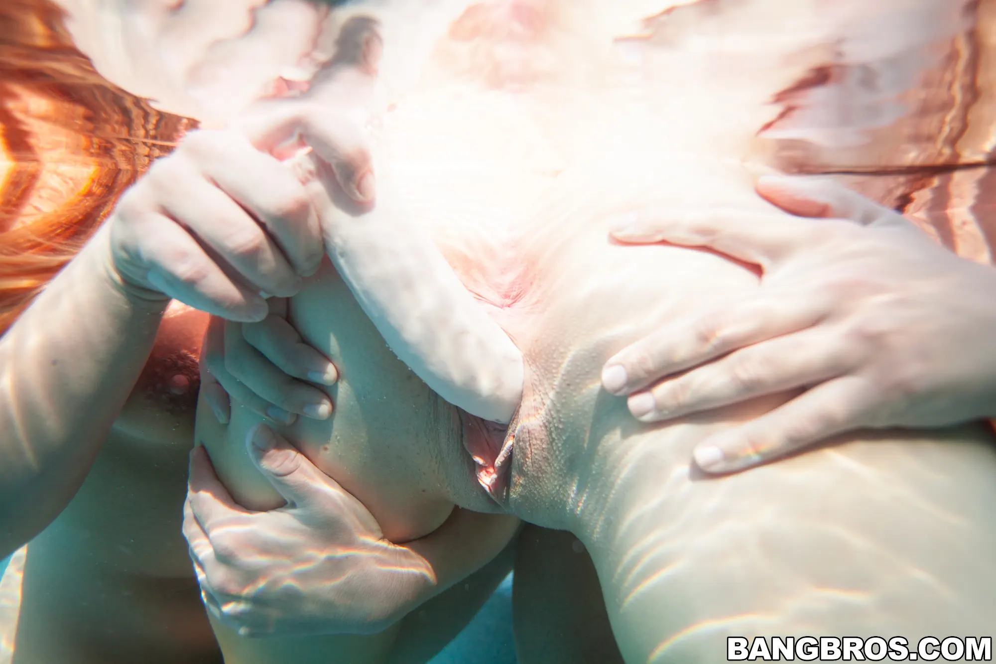 Bangbros 'Get wet with some lesbos poolside' starring Mercedes Lynn (Photo 260)