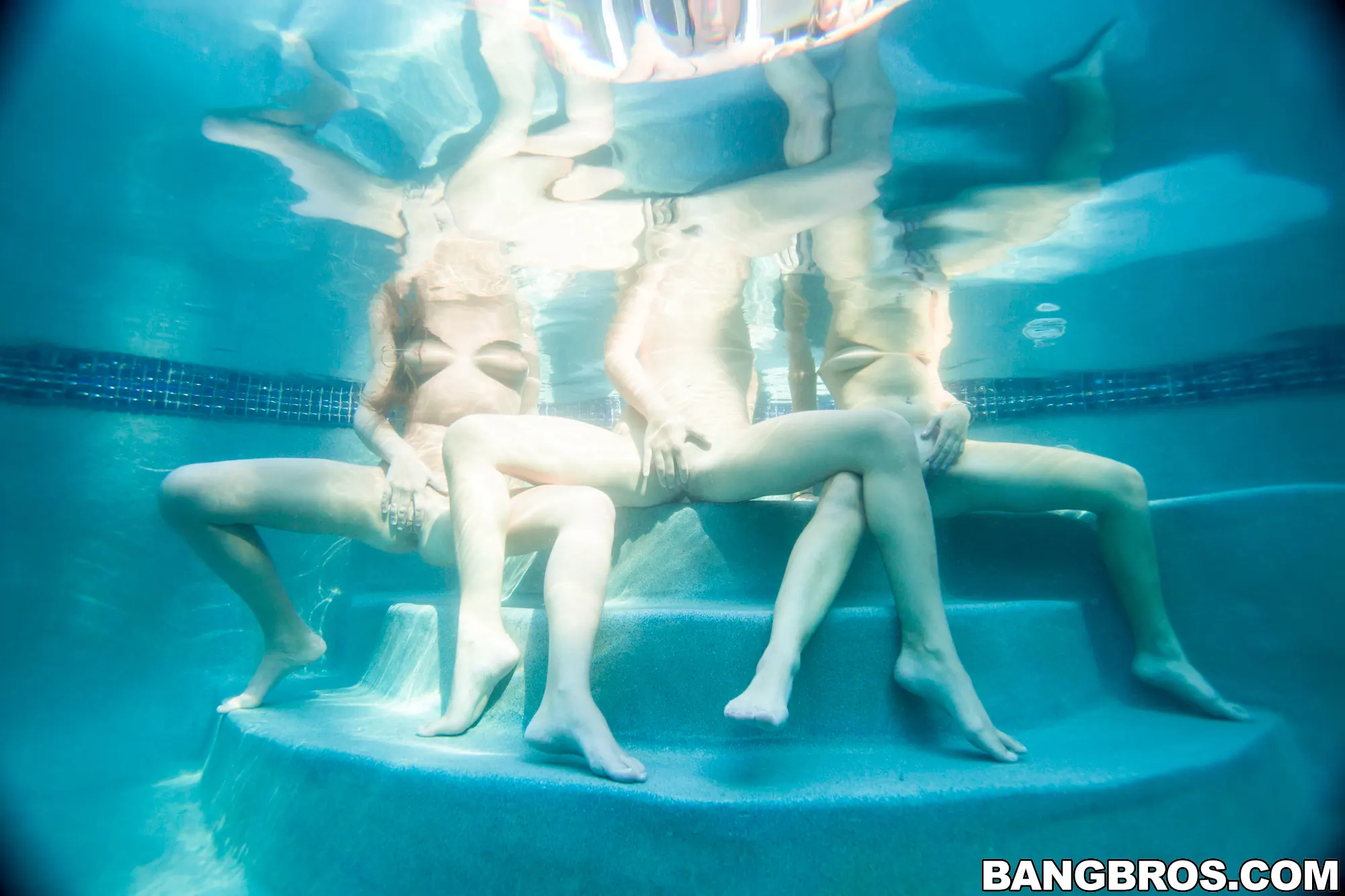 Bangbros 'Get wet with some lesbos poolside' starring Mercedes Lynn (Photo 289)