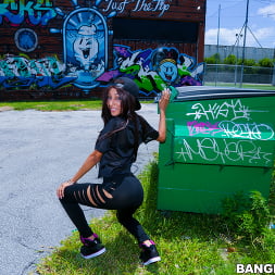 Nadia Nicole in 'Bangbros' Petite black girl swallows big cock (Thumbnail 1)