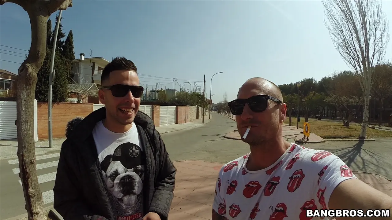 Bangbros 'Big Tit Brunette Gets Fucked in Public' starring Sarah (Photo 1)