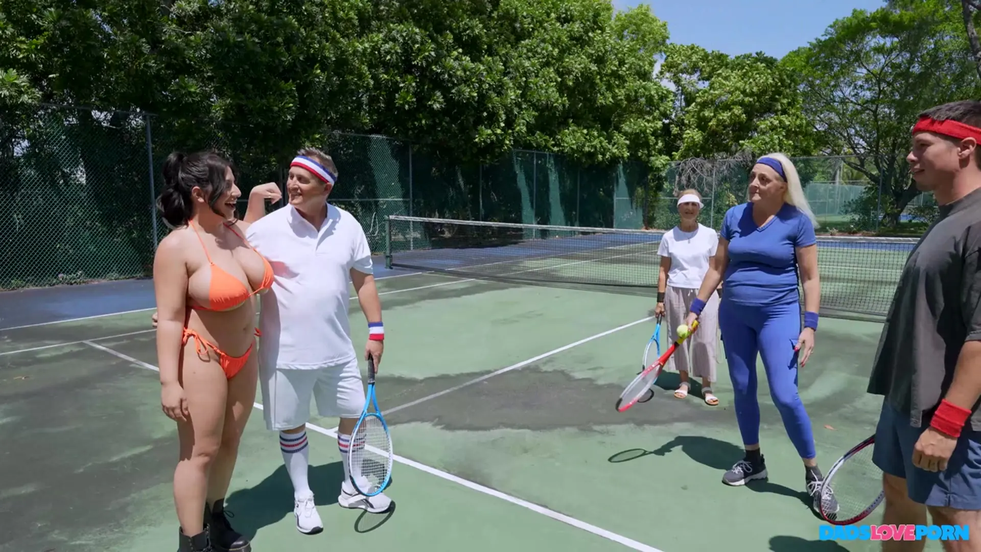 Bangbros 'Horny Family Tennis Game' starring Sarah Arabic (Photo 92)