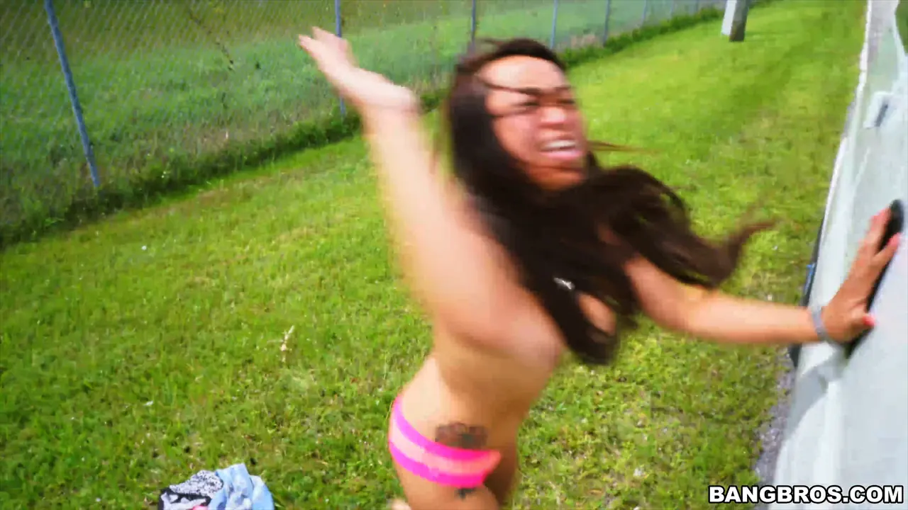 Bangbros 'Sasha catches a ride and some cock' starring Sasha Yamagucci (Photo 420)