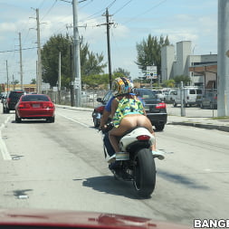 Sophia Steele in 'Bangbros' Riding naked on motorcycles (Thumbnail 1)