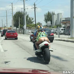 Sophia Steele in 'Bangbros' Riding naked on motorcycles (Thumbnail 1)