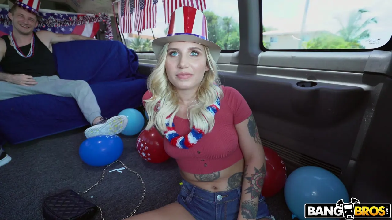 Bangbros '4th of July Celebration on The Bus' starring Stella Raee (Photo 100)