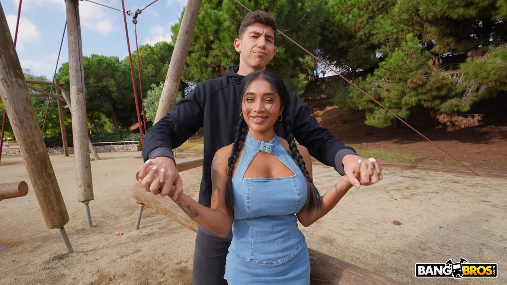 Bangbros 'Squirting Outside' starring Yasmina Khan (Photo 100)