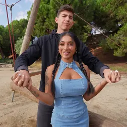 Yasmina Khan in 'Bangbros' Squirting Outside (Thumbnail 100)