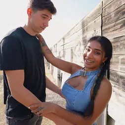 Yasmina Khan in 'Bangbros' Squirting Outside (Thumbnail 200)