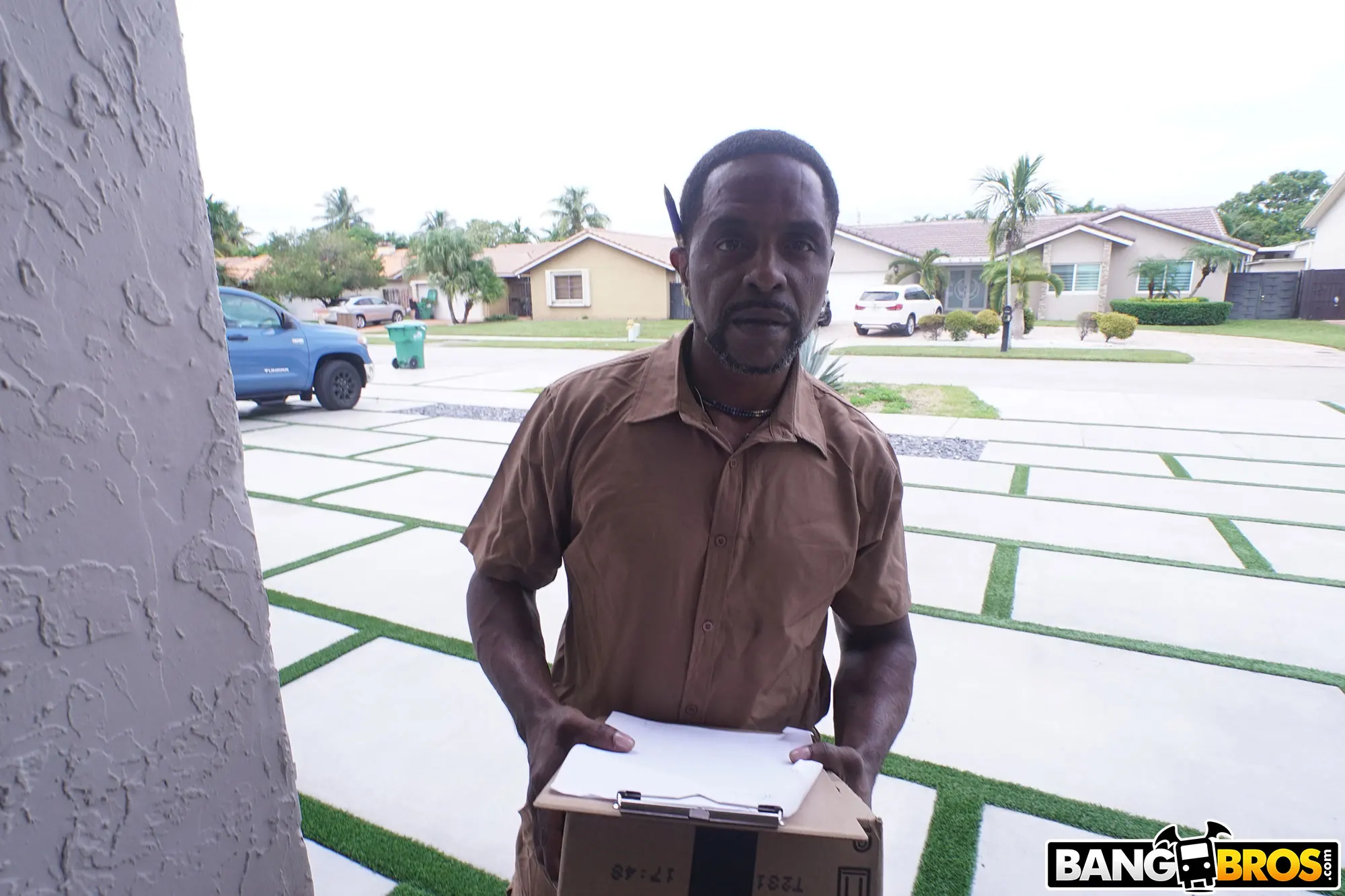 Bangbros 'Hands to Ass Delivery Here!' starring Yum Thee Boss (Photo 1)